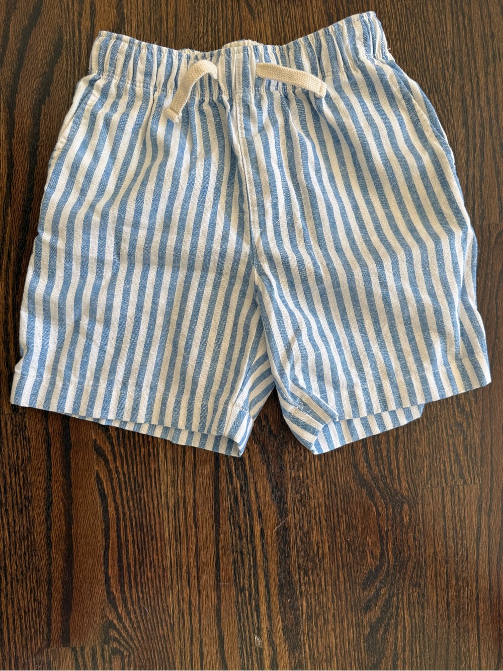 Crew Cuts Blue & White Striped Boys Dock Shorts